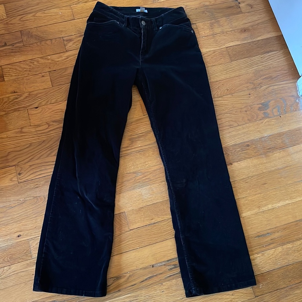 JJill Brushed corduroy pants- black. 2P